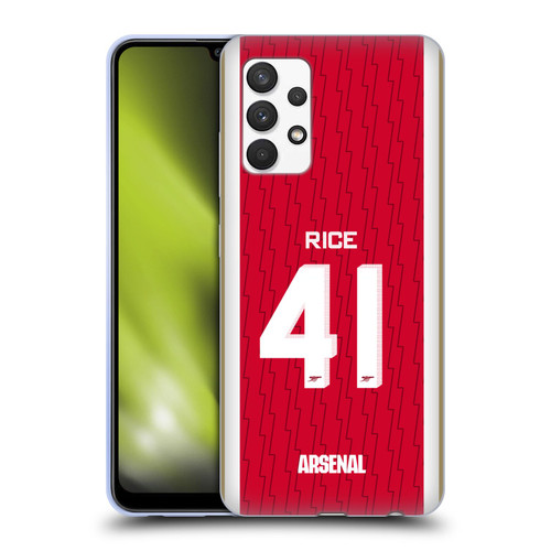 Arsenal FC 2023/24 Players Home Kit Declan Rice Soft Gel Case for Samsung Galaxy A32 (2021)