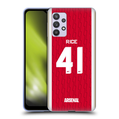 Arsenal FC 2023/24 Players Home Kit Declan Rice Soft Gel Case for Samsung Galaxy A32 5G / M32 5G (2021)