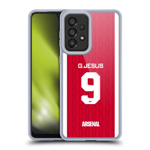 Arsenal FC 2023/24 Players Home Kit Gabriel Jesus Soft Gel Case for Samsung Galaxy A33 5G (2022)