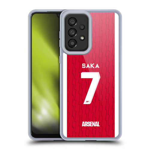Arsenal FC 2023/24 Players Home Kit Bukayo Saka Soft Gel Case for Samsung Galaxy A33 5G (2022)