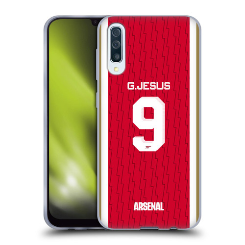 Arsenal FC 2023/24 Players Home Kit Gabriel Jesus Soft Gel Case for Samsung Galaxy A50/A30s (2019)