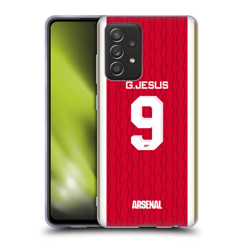 Arsenal FC 2023/24 Players Home Kit Gabriel Jesus Soft Gel Case for Samsung Galaxy A52 / A52s / 5G (2021)