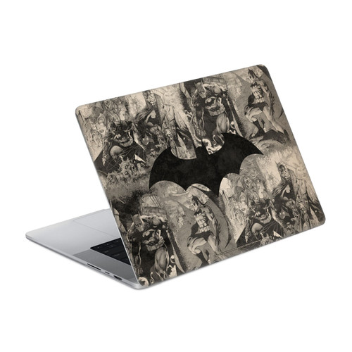 Batman DC Comics Logos And Comic Book Collage Distressed Vinyl Sticker Skin Decal Cover for Apple MacBook Pro 14" A2442