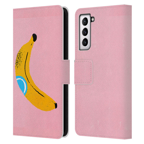 Ayeyokp Pop Banana Pop Art Leather Book Wallet Case Cover For Samsung Galaxy S21 5G