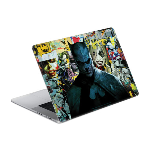 Batman DC Comics Logos And Comic Book Torn Collage Vinyl Sticker Skin Decal Cover for Apple MacBook Pro 16" A2485