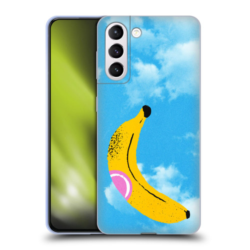 Ayeyokp Pop Banana Pop Art Sky Soft Gel Case for Samsung Galaxy S21+ 5G