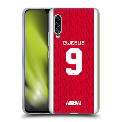 Arsenal FC 2023/24 Players Home Kit Gabriel Jesus Soft Gel Case for Samsung Galaxy A90 5G (2019)