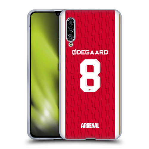 Arsenal FC 2023/24 Players Home Kit Martin Ødegaard Soft Gel Case for Samsung Galaxy A90 5G (2019)