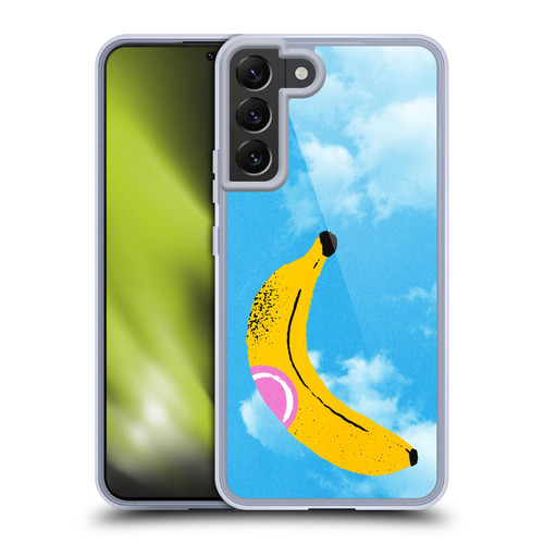 Ayeyokp Pop Banana Pop Art Sky Soft Gel Case for Samsung Galaxy S22+ 5G