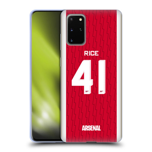 Arsenal FC 2023/24 Players Home Kit Declan Rice Soft Gel Case for Samsung Galaxy S20+ / S20+ 5G