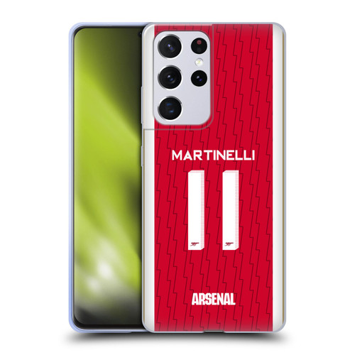 Arsenal FC 2023/24 Players Home Kit Gabriel Soft Gel Case for Samsung Galaxy S21 Ultra 5G