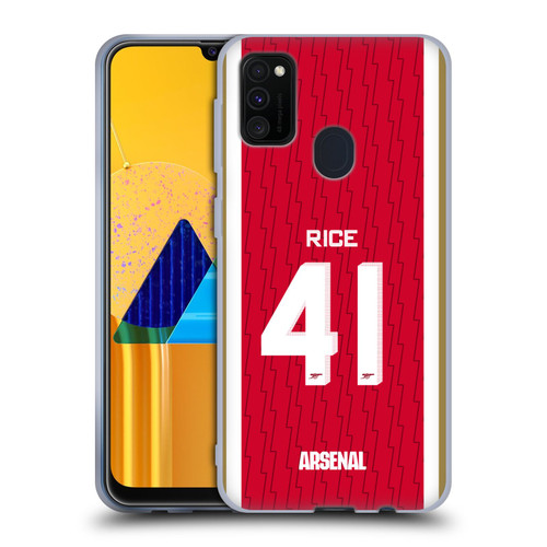 Arsenal FC 2023/24 Players Home Kit Declan Rice Soft Gel Case for Samsung Galaxy M30s (2019)/M21 (2020)