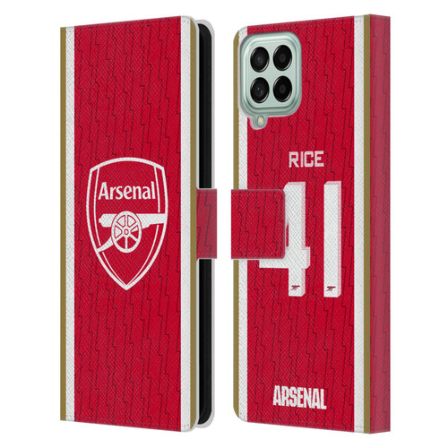 Arsenal FC 2023/24 Players Home Kit Declan Rice Leather Book Wallet Case Cover For Samsung Galaxy M33 (2022)