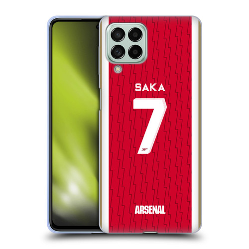Arsenal FC 2023/24 Players Home Kit Bukayo Saka Soft Gel Case for Samsung Galaxy M53 (2022)