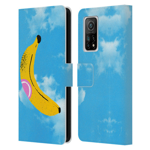 Ayeyokp Pop Banana Pop Art Sky Leather Book Wallet Case Cover For Xiaomi Mi 10T 5G