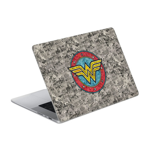 Wonder Woman DC Comics Comic Book Cover Vintage Collage Vinyl Sticker Skin Decal Cover for Apple MacBook Pro 16" A2485