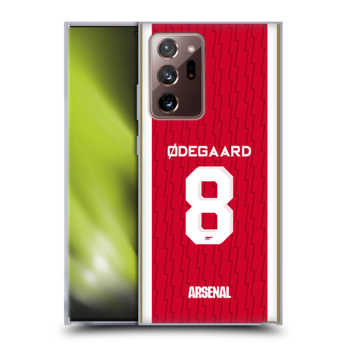 Arsenal FC 2023/24 Players Home Kit Martin Ødegaard Soft Gel Case for Samsung Galaxy Note20 Ultra / 5G