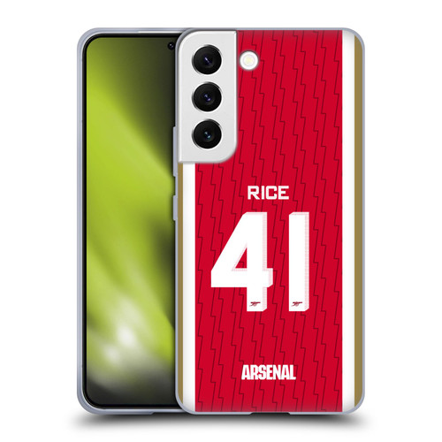 Arsenal FC 2023/24 Players Home Kit Declan Rice Soft Gel Case for Samsung Galaxy S22 5G