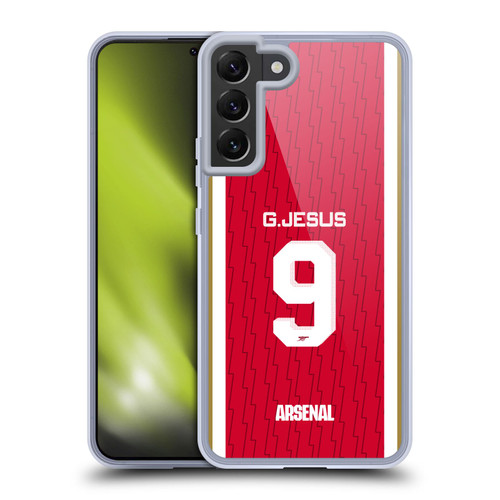 Arsenal FC 2023/24 Players Home Kit Gabriel Jesus Soft Gel Case for Samsung Galaxy S22+ 5G