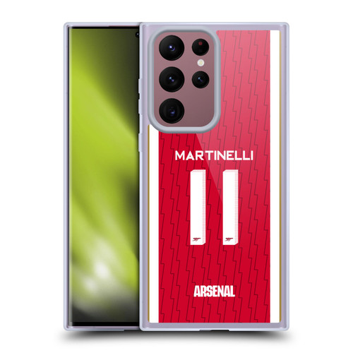 Arsenal FC 2023/24 Players Home Kit Gabriel Soft Gel Case for Samsung Galaxy S22 Ultra 5G