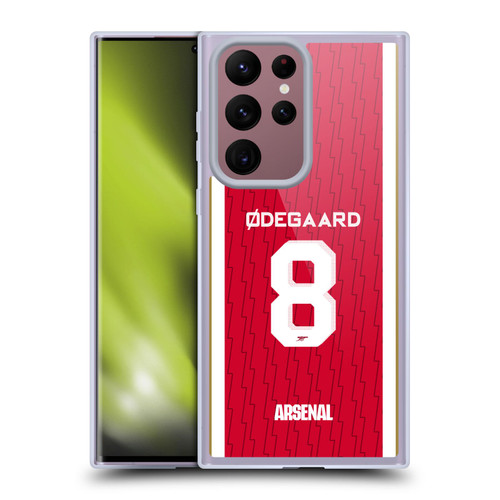 Arsenal FC 2023/24 Players Home Kit Martin Ødegaard Soft Gel Case for Samsung Galaxy S22 Ultra 5G