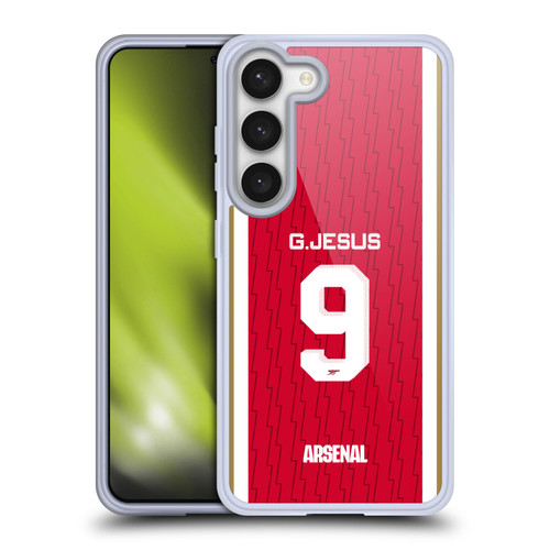 Arsenal FC 2023/24 Players Home Kit Gabriel Jesus Soft Gel Case for Samsung Galaxy S23 5G