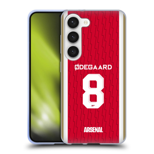Arsenal FC 2023/24 Players Home Kit Martin Ødegaard Soft Gel Case for Samsung Galaxy S23 5G