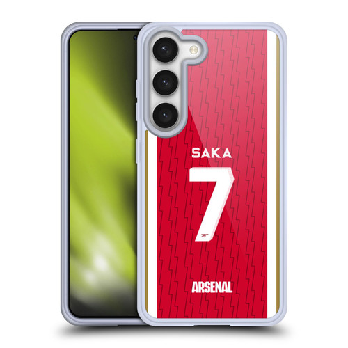 Arsenal FC 2023/24 Players Home Kit Bukayo Saka Soft Gel Case for Samsung Galaxy S23 5G