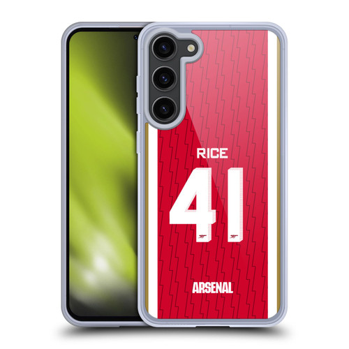 Arsenal FC 2023/24 Players Home Kit Declan Rice Soft Gel Case for Samsung Galaxy S23+ 5G