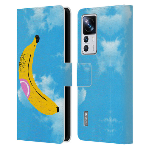 Ayeyokp Pop Banana Pop Art Sky Leather Book Wallet Case Cover For Xiaomi 12T Pro