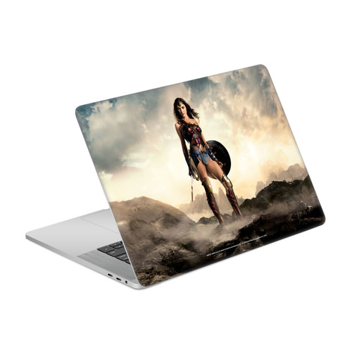 Justice League Movie Logo And Character Art Wonder Woman Poster Vinyl Sticker Skin Decal Cover for Apple MacBook Pro 15.4" A1707/A1990