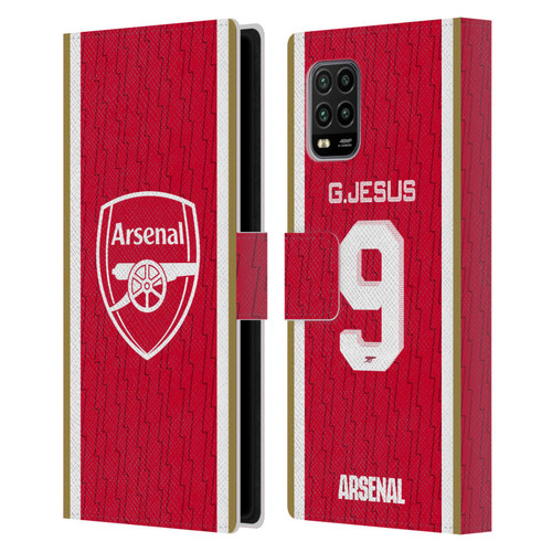Arsenal FC 2023/24 Players Home Kit Gabriel Jesus Leather Book Wallet Case Cover For Xiaomi Mi 10 Lite 5G