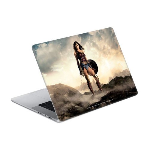 Justice League Movie Logo And Character Art Wonder Woman Poster Vinyl Sticker Skin Decal Cover for Apple MacBook Pro 14" A2442