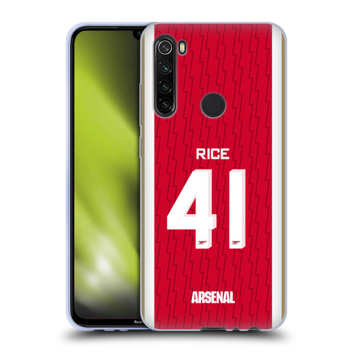 Arsenal FC 2023/24 Players Home Kit Declan Rice Soft Gel Case for Xiaomi Redmi Note 8T