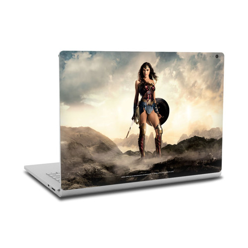 Justice League Movie Logo And Character Art Wonder Woman Poster Vinyl Sticker Skin Decal Cover for Microsoft Surface Book 2