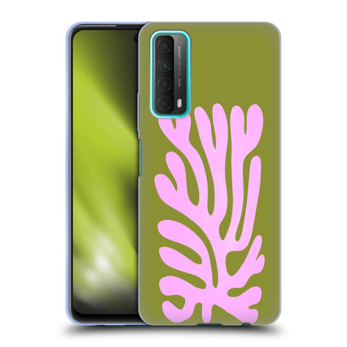Ayeyokp Plant Pattern Abstract Soft Gel Case for Huawei P Smart (2021)