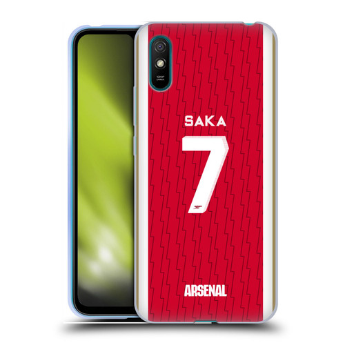 Arsenal FC 2023/24 Players Home Kit Bukayo Saka Soft Gel Case for Xiaomi Redmi 9A / Redmi 9AT