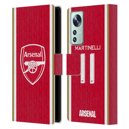 Arsenal FC 2023/24 Players Home Kit Gabriel Leather Book Wallet Case Cover For Xiaomi 12