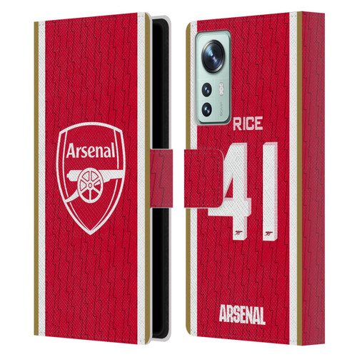 Arsenal FC 2023/24 Players Home Kit Declan Rice Leather Book Wallet Case Cover For Xiaomi 12