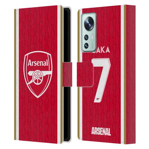 Arsenal FC 2023/24 Players Home Kit Bukayo Saka Leather Book Wallet Case Cover For Xiaomi 12