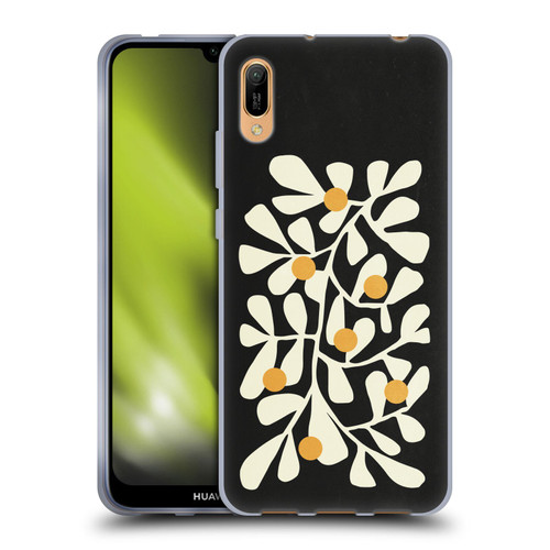 Ayeyokp Plant Pattern Summer Bloom Black Soft Gel Case for Huawei Y6 Pro (2019)