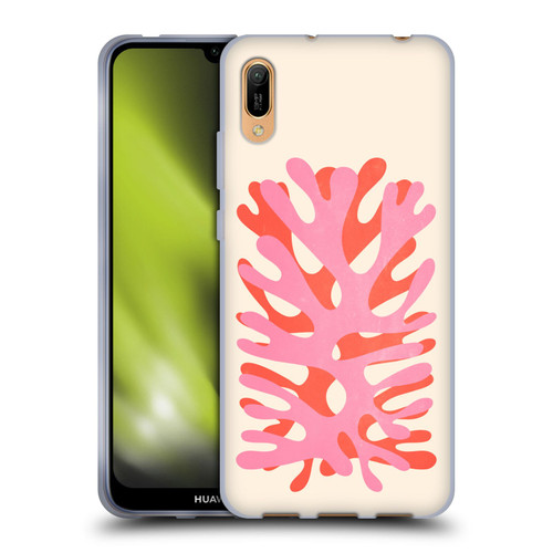 Ayeyokp Plant Pattern Two Coral Soft Gel Case for Huawei Y6 Pro (2019)