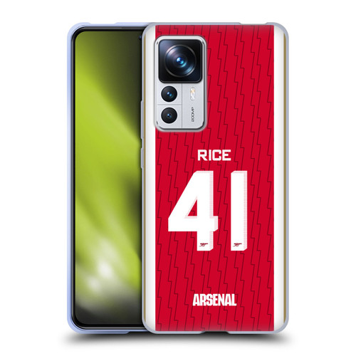 Arsenal FC 2023/24 Players Home Kit Declan Rice Soft Gel Case for Xiaomi 12T Pro