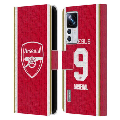 Arsenal FC 2023/24 Players Home Kit Gabriel Jesus Leather Book Wallet Case Cover For Xiaomi 12T Pro