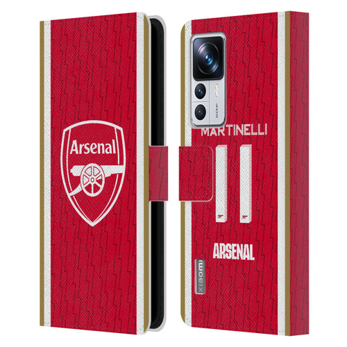 Arsenal FC 2023/24 Players Home Kit Gabriel Leather Book Wallet Case Cover For Xiaomi 12T Pro