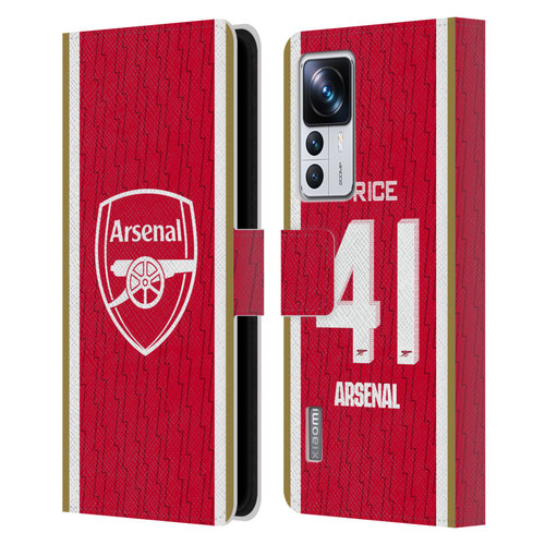Arsenal FC 2023/24 Players Home Kit Declan Rice Leather Book Wallet Case Cover For Xiaomi 12T Pro