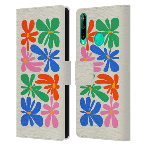 Ayeyokp Plant Pattern Flower Shapes Flowers Bloom Leather Book Wallet Case Cover For Huawei P40 lite E