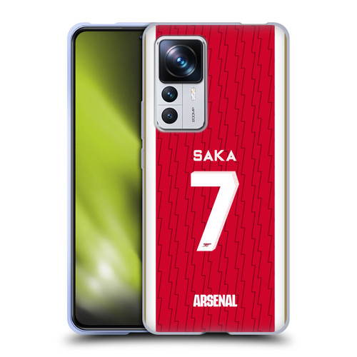 Arsenal FC 2023/24 Players Home Kit Bukayo Saka Soft Gel Case for Xiaomi 12T Pro