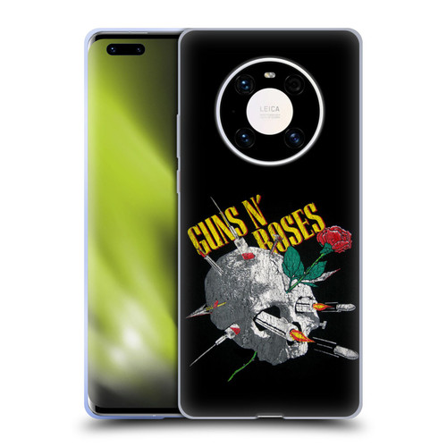 Guns N' Roses Band Art Needles Skull Vintage Soft Gel Case for Huawei Mate 40 Pro 5G