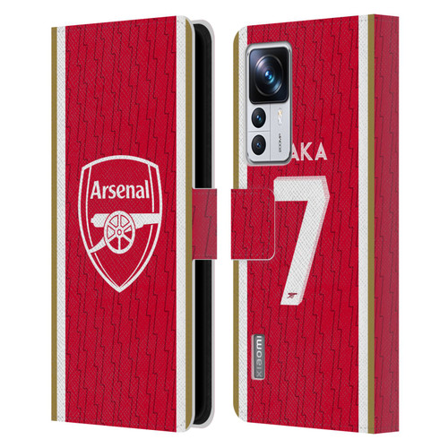 Arsenal FC 2023/24 Players Home Kit Bukayo Saka Leather Book Wallet Case Cover For Xiaomi 12T Pro